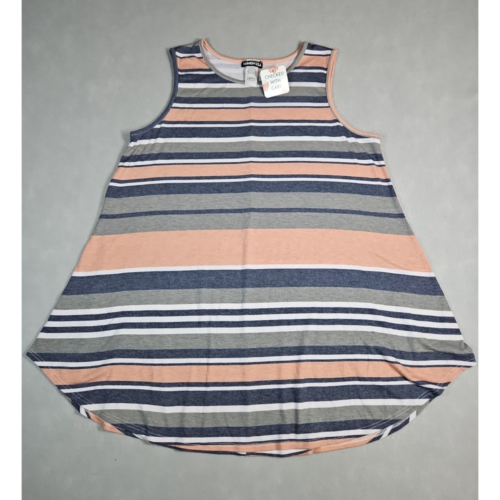 Heimish USA Womens Striped Tank Top Size Large NWT